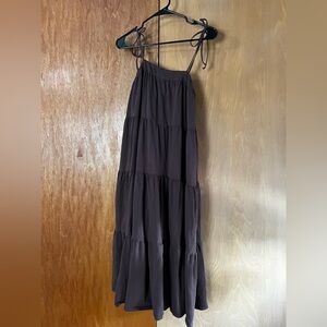 NWOT American Eagle Suncahser Knit Tie Shoulder Maxi Dress, size medium